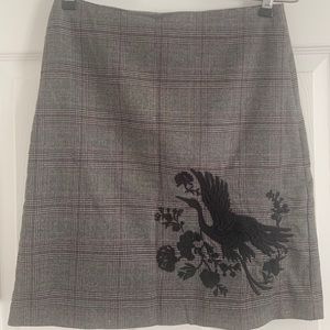 LOFT Embroidered Skirt